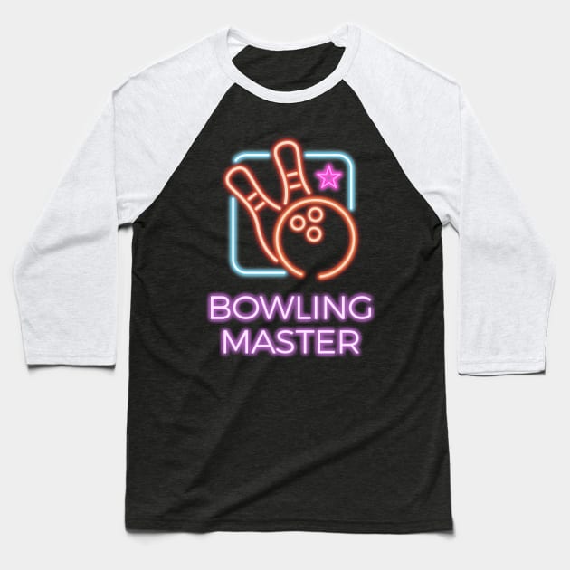 Bowling Master Baseball T-Shirt by superdupertees